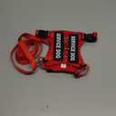 Service Dog Vest for Small Breed Dogs with ID Tag Lightweight Puppy Harness and Leash Set with 6 PCS Patches, Ideal Service Animal Vest for Training, Complete Service Dog Gear, Red, Small