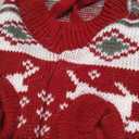 HYLYUN Cat Christmas Sweaters 2 Packs, Puppy Christmas Sweater Pet Reindeer Snowflake Sweaters for Kittys and Small Dogs S