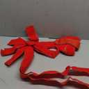 Fovths 2 Pieces Red Christmas Bows 36 x 18 Inches Large Velvet Christmas Wreath Bow with Glitter Gold Edge Christmas Tree Topper Ornament Bow for Christmas Home Indoor Outdoor Door Decor