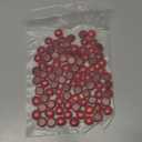 FUTUREPLUSX 1LB Red Glass Beads, Flat Glass Marbles Burgundy Pebbles Marbles for Vases Decorative Red Colored Gemstones Fish Tank Table Scatter Decor Art Craft