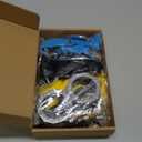 BUUFAN 4Pcs Halloween Costume Accessories Kids Steampunk Goggles Glasses Blue Y-Back Suspenders Yellow Beanie Hats Black Gloves Perfect for Birthday Party and Halloween Cosplay Party