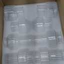 Hewory Ribbed Bud Vases for Centerpieces: Set of 16 Small Clear Glass Vase for Bridal Baby Shower Home Decor - Modern Table Decoration for Wedding & Event Planners