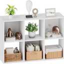 Sweetcrispy 6 Cube Storage Organizer, Stackable Modular Bookcase Shelf