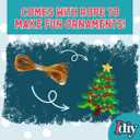 10,000-Piece Holiday Fuse Bead Kit for DIY Xmas Ornaments - 8 Unique Christmas Designs w Peg Boards, Tweezers, Ironing Papers - Great for Homemade Ornaments, Holiday Classroom Parties Family Activity