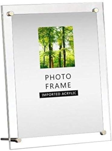 homingyo 4X6 Modern Acrylic Photo Frame - Desktop/Free Standing