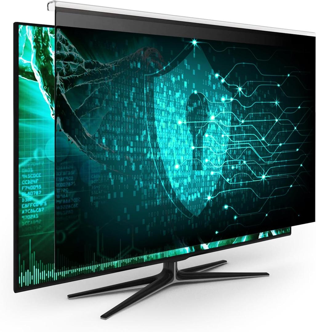 EZ-Pro Screen Protector Privacy Screen Panel for 22 inches (Screen Measured Diagonally) Computer Monitor, Anti Blue Light and Easy Installation, Screen Panel Size 12.5" Height x19.4 Width