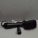 REVLON One-Step Hair Dryer and Styler, All-in-One Detangling and Straightener Brush for Salon-Quality Smooth, Straight Hair, More Shine and Less Frizz, Black (1 Count (Pack of 1))