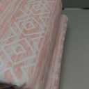 Nakagishi Pink Rugs for Bedroom Girls: 6x9 Washable Boho Large Neutral Cute Soft Area Rug Modern Indoor Floor Non Slip Accent Carpet for Living Room Nursery Kids Playroom Preppy Room Dorm Baby Room