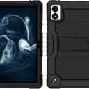 Case for Vortex ZTAB10/Vortex T10M PRO 10.1 inch Tablet Hybrid Shockproof Firendly Case Built in Kickstand Shoulder Strap for Vortex ZTAB 10/Vortex T10M PRO 10.1 inch Tablet (Black/Black)