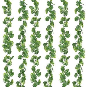 RECUTMS 6Pcs Artificial Monstera Leaf Vines, 5.9FT Faux Tropical Monstera Garland Fake Hanging Plant Ivy Palm Leave Greenery Vine for Garden Porch Patio Jungle Luau Party Birthday Indoor Outdoor Dcor