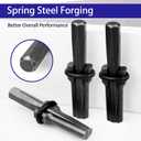 6pcs 7/10" Rock Splitting Wedges,Stone Wedge and Feather Shims,Splitting Concrete Marble Granite Rock Stone Tools (18mm)