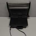 Chefman Electric Panini Press Grill and Gourmet Sandwich Maker w/ Non-Stick Coated Plates, Opens 180 Degrees to Fit Any Type or Size Food, Dishwasher Safe Removable Drip Tray, Stainless Steel/Black (2 Slice)