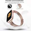Compatible with Apple Watch Band 38mm 40mm 41mm 42mm 44mm 45mm 49mm, Stainless Steel Slim & Thin Milanese Magnetic Clasp Strap Women and Men Replacement Band for iWatch Series SE 9 8 7 6 5 4 3 2 1