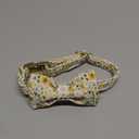 Tunkoo Dog Collar Floral with Elegant Bow Tie Soft Comfy Cotton Adjustable Collar, Premium Metal Buckle for Puppy and Cat Small Medium LargeDaisy FlowersS