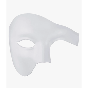 Thmyo Half Face Men's Phantom Of The Opera Vintage Design Venetian Carnival Masquerade Mask White