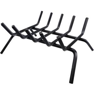 Fireplace Grate,Fireplace Log Holder,18 inch Heavy Duty Solid Cast Iron FIrewood Log Burning Rack for Inside The Fireplace Accessories Outood Fire Pit Kindling Fireplace Tools