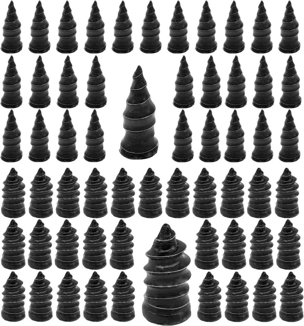 3 x 60PCS Tire Repair Rubber Nail, Vacuum Tire Repair Kits Spiral Rubber Nails, Tire Screw Plug Fast Tool Self Service Tire Repair Nail for car, Motorcycle, Truck, Tractor Tire Puncture Repair