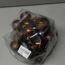 Christmas Ball Ornaments Brown Christmas Tree Decorations with Hang Rope - 36 Pcs Shatterproof Christmas Ornaments Set with 6 Styles in 3 Sizes (Small Medium Large)