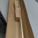 OLV Gold Double Curtain Rods for Windows 72 to 144 Inch(6 to 12 Feet),1 Inch Adjustable Dual Curtain Rod, Heavy Duty Double Drapery Pole with End Cap Design for Living Room, Bedroom, Farmhouse