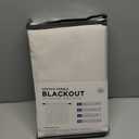 100% Blackout Shield Linen Blackout Curtains for Bedroom 84 Inches Long, Back Tab/Rod Pocket Living Room Drapes, Thermal Insulated Blackout Curtains 2 Panels Set, 50" W x 84" L, Cream