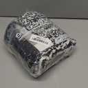 CozeCube Bath mats for Bathroom Non Slip, Fluffy Absorbent Microfiber Bath mat Washable, Aesthetic Bathroom Rugs, Cute Jet Black Striped Bath mat, Jet Black, 32" x 20" (2'8" x 1'8" (Rectangular))