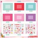 Pasimy 36 Pcs Mother's Day Picture Frames Craft Kits Include Pure Color Cardboard Picture Frames Sticker DIY Handmade Craft Photo Frame Decorate Gifts for Mother's Day Home Party