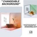 24x24 Inch Backdrop Board Kit, 2PCS Backgound Frame, 1PC Background Board, 6PCS Backdrop Paper, 6PCS Shadow Light Paper for Product, Food, Jewelery, Makeup Photography Shooting