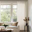 Sheer Linen Curtain 90 Inches Long 72 Inch Wide Pinch Pleated Curtain Drape for Patio Sliding Glass Door with Hooks Rings Cream Beige Oatmeal Semi Sheer Privacy Drapes for Living Dining Room 72x90