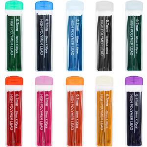 10 Color Lead Refills 300 Pieces Pencil Lead Refill Colored Mechanical Pencil Lead Refills for Home Offices, 0.7 mm HB
