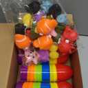 24 Pack Prefilled Easter Eggs with Animal Popping Eyes Toys, Squeeze Toys with Popping Eyes for Easter Hunt, Basket Stuffers Filler, Easter Party Favors, Classroom Prize, Surprise Egg