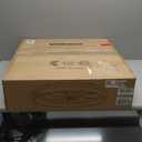 VOLISUN Low Profile Ceiling Fans with Lights and Remote, 23.6in Flush Mount Ceiling Fans with Light, 3000K-6500K Dimmable Fandelier LED Fan Lights, Bladeless Ceiling Fan with Light for Bedroom(White