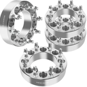 8x6.5 to 8x170 2 inch Wheel Spacers 126.15mm Bore for 1980-1998 Ford F250 F350, 1992-2007 E250 E350 Econoline, 9/16"-18 Studs 8 Lugs Wheel Adapters fits 1995-2010 Dodge Ram 2500 3500, Set of 4