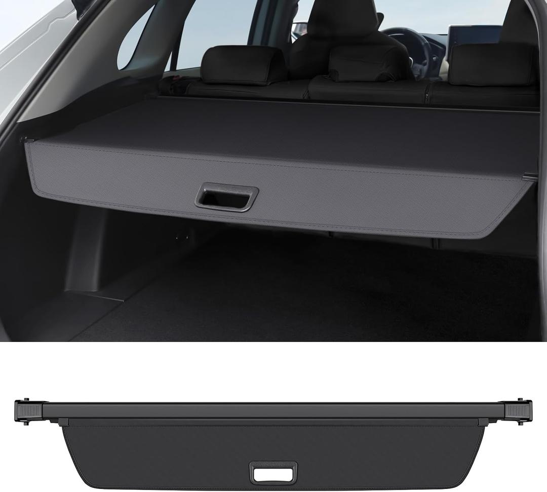 Cargo Cover Compatible with Volvo XC90 2016-2025 Accessories Canvas Texture Retractable Trunk Cover Security Shield Luggage Privacy (Canvas)