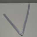 Frameless Shower Door Bottom Seal Shower Sweep with Drip Rail for 3/8" Glass,36" Long, Vinyl, Clear