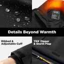 InoKraft Heated Jacket for Men with Rechargable Battery and USB-C Cable, Winter Outdoor Soft Shell Electric Heating Coat