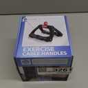 HXD-ERGO Double D Handle for Cable Machine - Ergonomic Row Handle Cable Attachment - Triangle V Bar Grip LAT PullDown Attachments for Home Gym (Black)