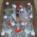 Ruckae 20 Pack 2oz Swing Top Glass Bottles,Flip Top Glass Bottle with Lids Sealable Kombucha Bottle for Brew Beer Syrup Vanilla Extract Air Tight Bottles for Gift (2 oz 20 pack)