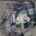 FUAMEY Dog Coat for Large Dogs, Waterproof Dog Winter Jacket with Harness Built in Puppy Cold Weather Coats Reflective Pet Vest with Zipper Warm Fleece Dogs Snowsuit Windproof Blue Plaid, XL