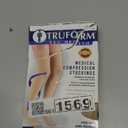 Truform Sheer Compression Stockings, 15-20 mmHg, Women's Knee High Length, 20 Denier, Nude, Medium
