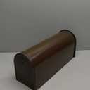 Brown Mailboxe for Outside, RAINHOL Post Mount Mailbox, Galvanized Steel Medium Capacity Mail Boxes, 19 x 8.7 x 6.7 Inches
