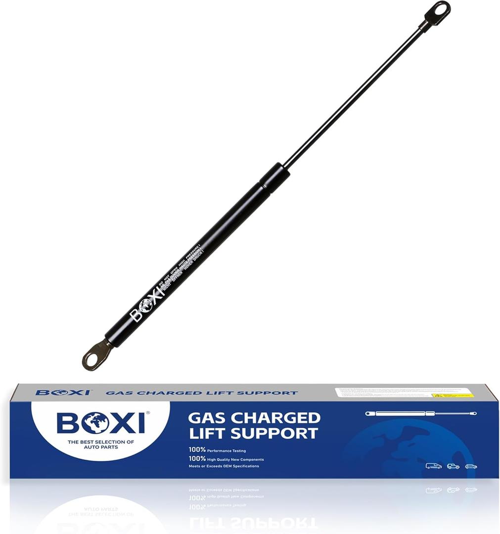 Qty(1) BOXI Universal Lift Support Strut Shock Gas Strut Shock Spring Support Extended Length: 15.00 Inches Compressed Length: 9.40 Inches Force: 30 Lbs 10.2mm Eyelet End Shocks | Replaces 6923