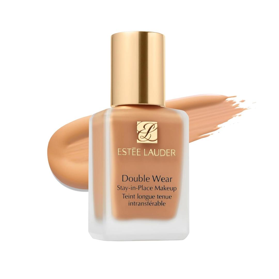 Este Lauder Double Wear Stay-in-Place Foundation Makeup | Long-Wear Matte Foundation, 1 Fl Oz (1W2 Sand - Light with warm subtle olive undertones)