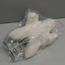 Soulchen 11 Inch White Christmas Star Tree Topper Faux Mink Fur Christmas Tree Topper Star White Rustic Treetop Ornaments for Xmas Decoration Home Indoor Outdoor Holiday Decoration