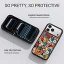 Clear TPU Phone Case Cover for iPhone with Design, Drop Protection, Cute Case for Girl Women (Flower2, iPhone 17 Pro Max)