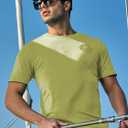 NORTHYARD Mens Swim Shirt Rash Guard UPF 50+ Quick Dry Short Sleeve Fishing Shirts Sun Protection Shirt Beach Water Swimming