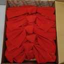 JOYIN 12 Pack Christmas Red Velvet Bows, 13" Long by 9" Wide Decorative Christmas Bows for Wreath Garland Tree Decor, Indoor Outdoor Holiday Decoration (Small)