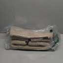 OIAHOMY 75L Large Woven Cotton Rope Storage Basket with Handle for Organizing Blanket and Toys for Living Room, Nursery, Brown Variegated 22x17x12