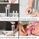 Sausage Stuffer Machine w/4 Stuffing Tubes, Meat Stuffer Sausage Filling, Homemade Manual Vertical Sausage Maker Tool Kit for Household Kitchen, 2.2 LBS Large Capacity