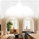 2 Pcs Doorway Arch Kit 8x8x5 in 3D Foam DIY Door Arch Kit Perfect for Creating Interior Decor, Effortlessly Adding Rounded Corners to Any Opening.