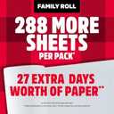 Brawny Tear-A-Square 3-Ply Paper Towels, 12 XL Family Rolls = 30 Regular Rolls, Strong, Absorbent, and Durable with 3 Sheet Sizes (Quarter, Half, Full)